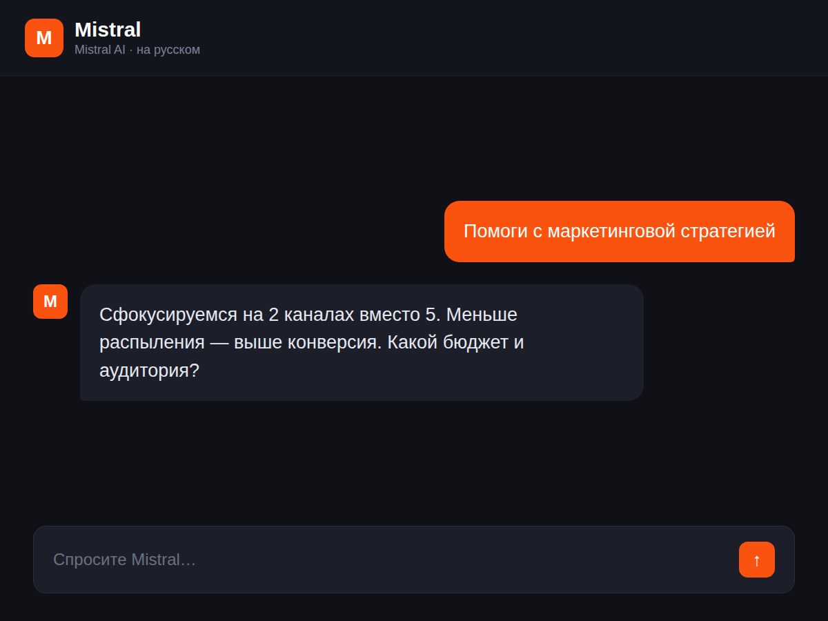 Пример изображения, сгенерированного нейросетью Mistral
